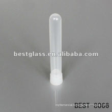 blood test tubes with white plastic stopper